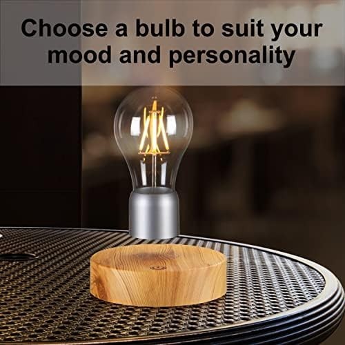 Glossy Magnetic Levitating LED Light Bulb Floating Desk Lamp