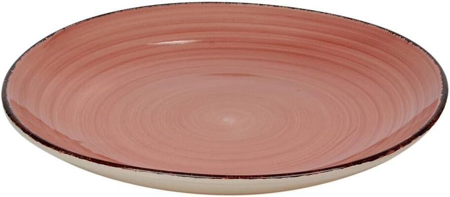 24 Piece Stoneware Dinnerware Set Plates Bowls Assorted Colours Dishwasher Safe