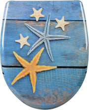 Toilet Seat Quick Release O-Shape Duroplast Starfish 45x37cm