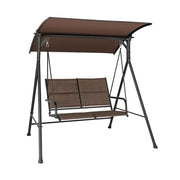 2-Seater Garden Swing Chair w/ Canopy & Cushions Patio Porch Glider Seat