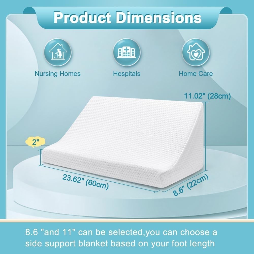 Foot Bed Wedge Pillow Blanket Lifter Foam Support for Leg Pain Recovery