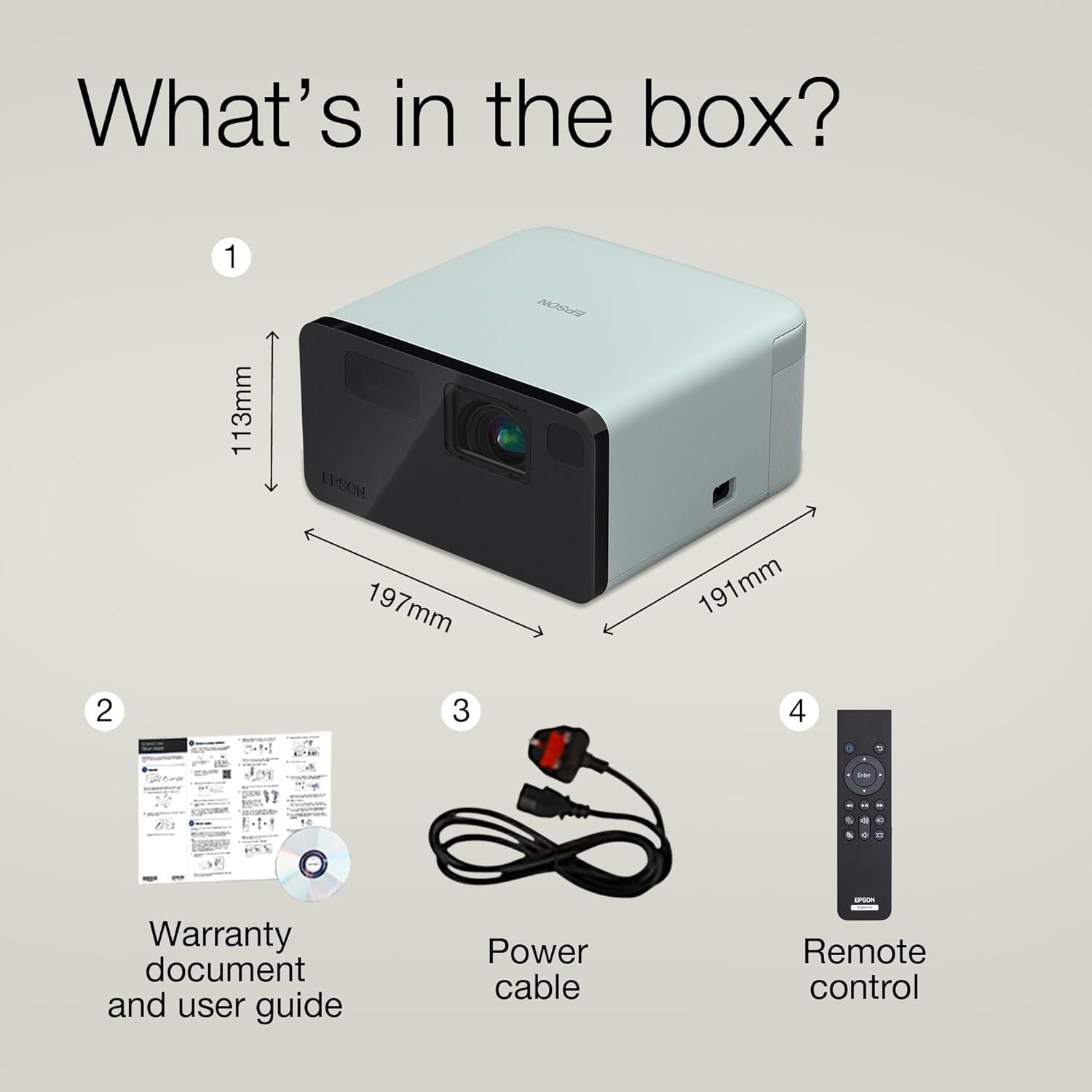 Mini Laser 1080P Smart Projector Google TV 150in HDR Home Cinema