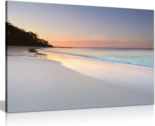 Beach Sky Sand Canvas Wall Art 24x16in Seaside Print