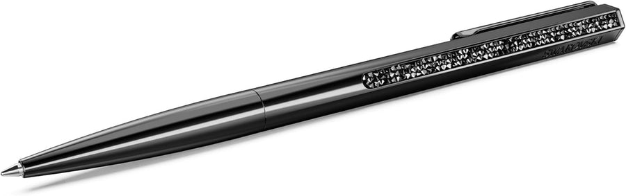 Black Crystal Ballpoint Pen Medium Ink Retractable Gift