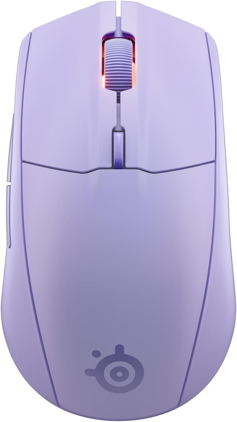 Wireless Gaming Mouse 18000 DPI Bluetooth 2.4GHz 60M Click Lavender
