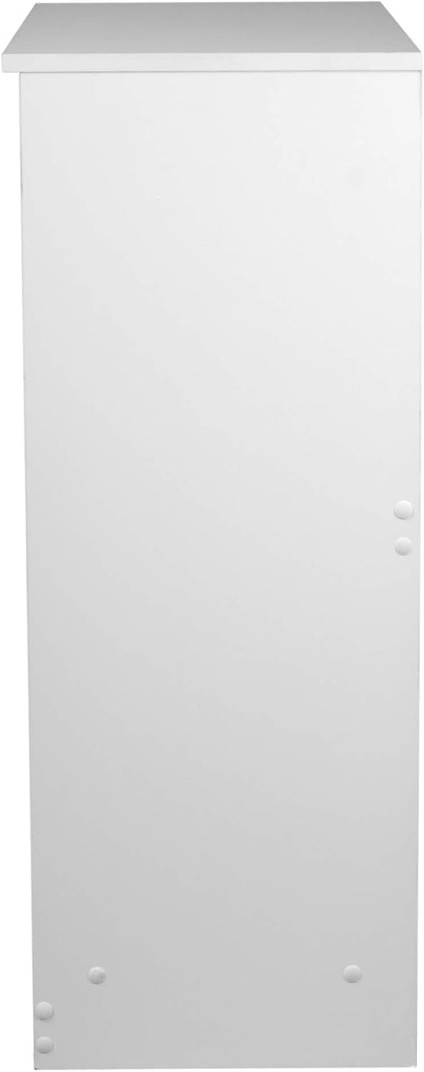 Modern 4 Drawer White Chest Bedroom Storage Cabinet Minimalist Design