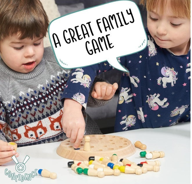 Wooden Memory Matchstick Game for Kids | Educational Brain Puzzle | Montessori