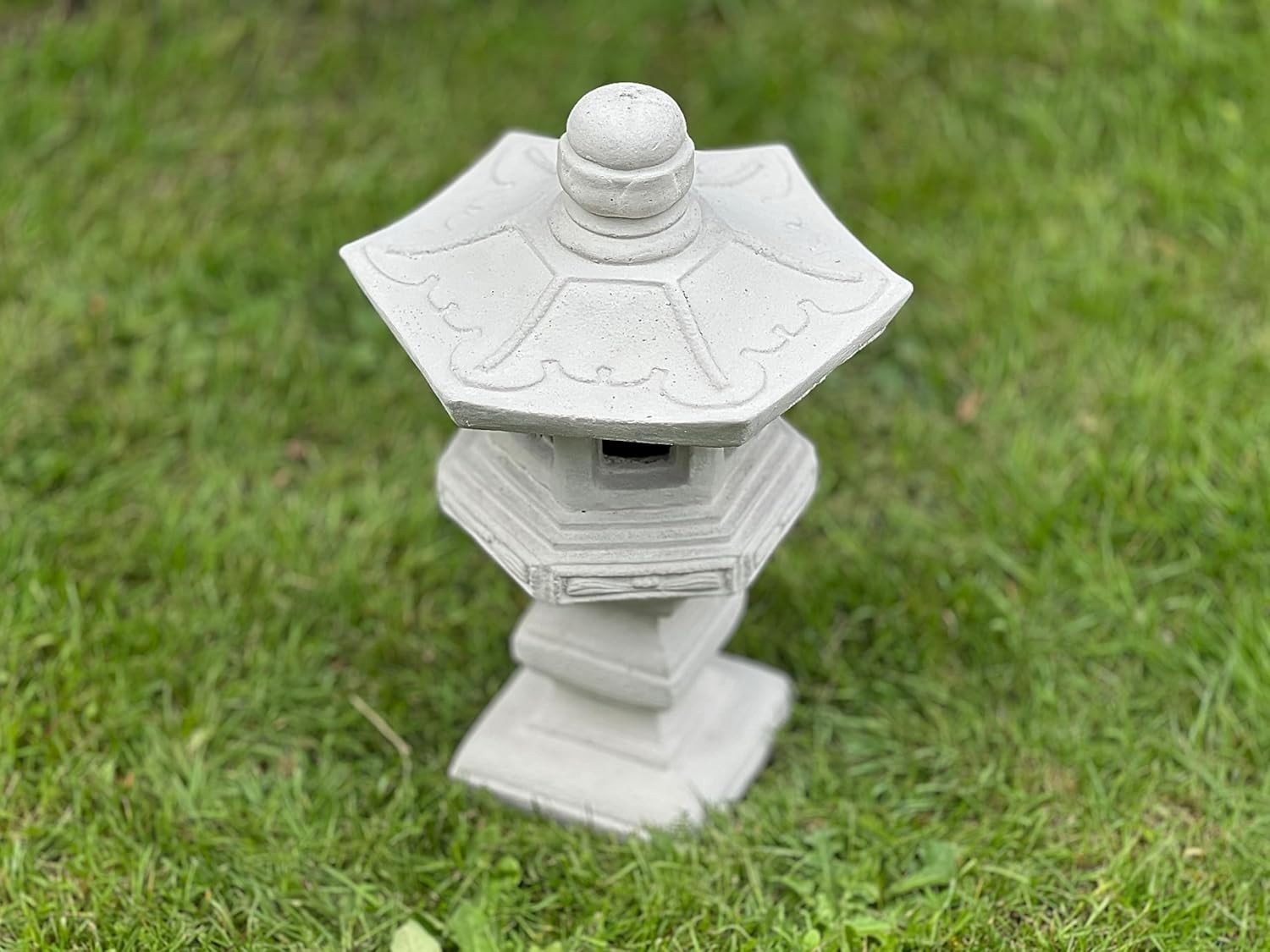 Handmade Japanese Lantern Pagoda Concrete Zen Garden Ornament Outdoor Stone