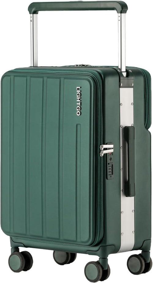 24” Dual Opening Checked Luggage Front Back Access Hard Shell