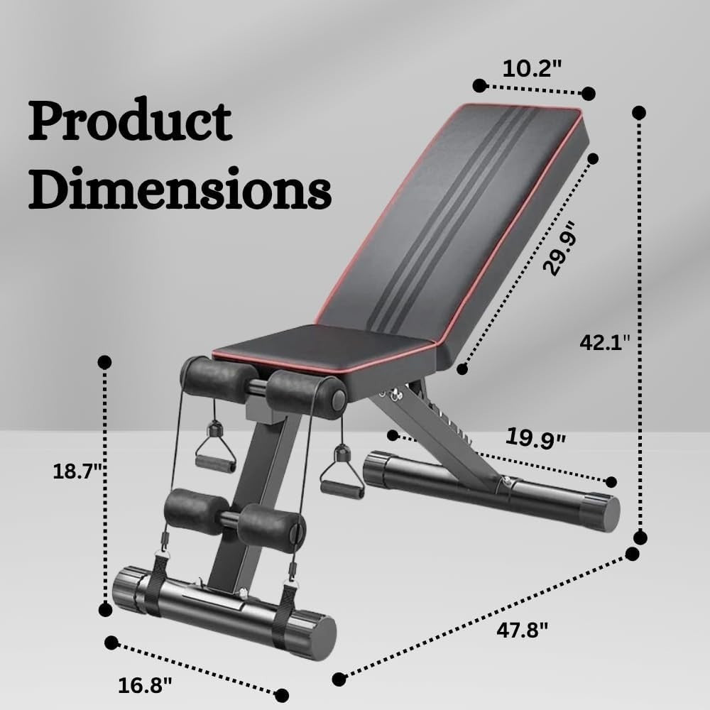 Heavy Duty Home Workout Bench 300kg Multi-Position Strength Trainer