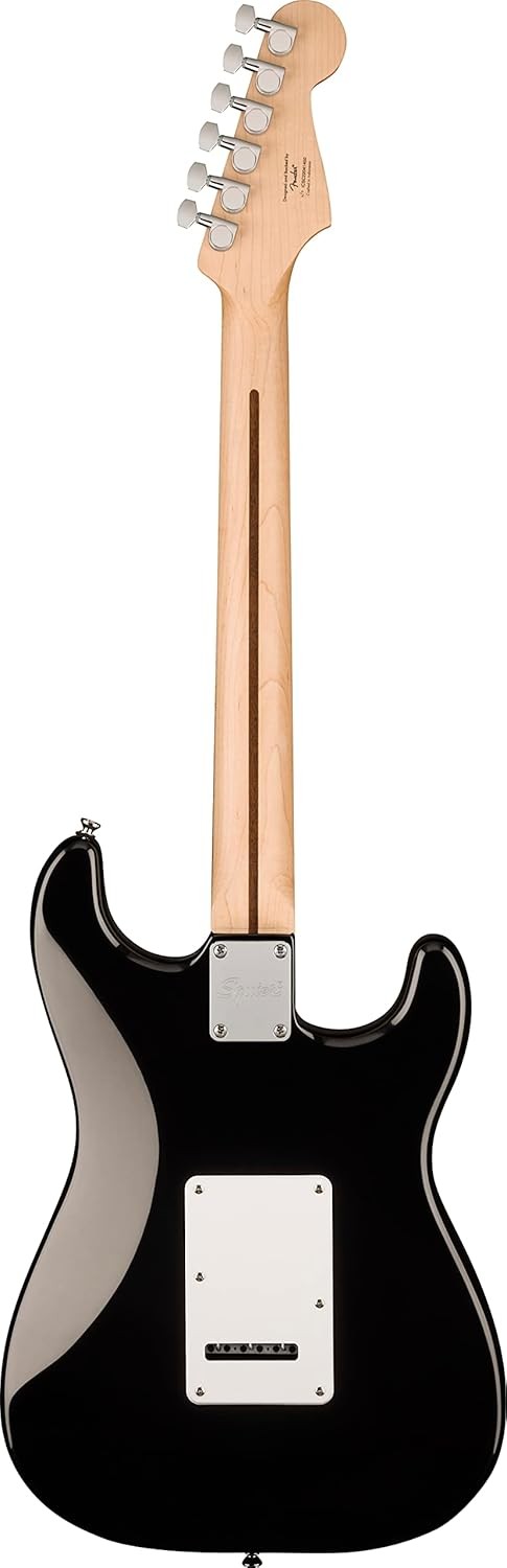 Left Handed Electric Guitar Strat Style Maple Neck Tremolo Black
