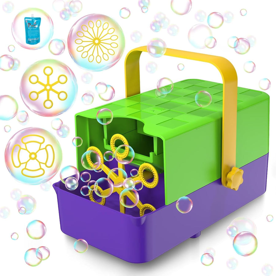 3 In 1 Bubble Machine 18000 Bubble 2 Speed Portable
