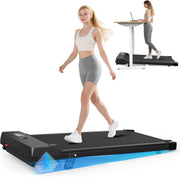 Portable Under Desk Treadmill Incline Walking Pad 8km/h Slim Home Gym