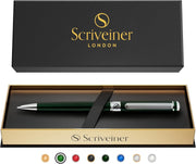 Luxury Ballpoint Pen – Brass, Chrome Finish, Smooth Refillable Black Ink