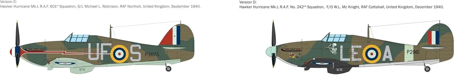 WWII Hurricane Mk I Model Kit 1:48 Scale | Plastic Aircraft Assembly Set