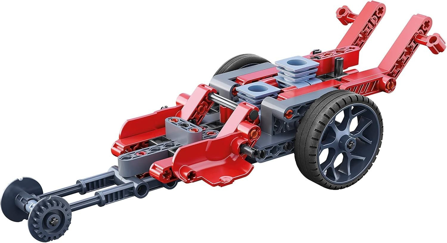 STEM Roadster & Dragster Building Kit with 90+ Pieces, Gears & Transmission
