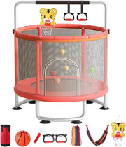 5FT Kids Trampoline Indoor Outdoor Toddler Play Gym Enclosure Hoop Set