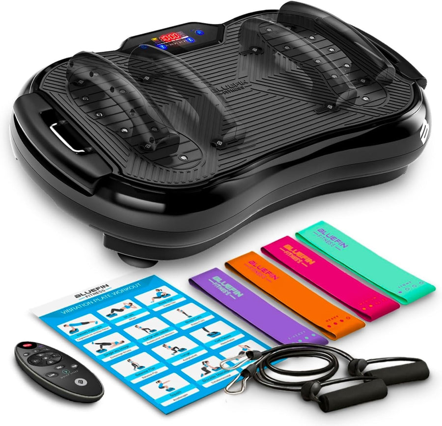 Ultra Slim Vibration Plate Exercise Machine 180 Levels 5 Programs 150KG