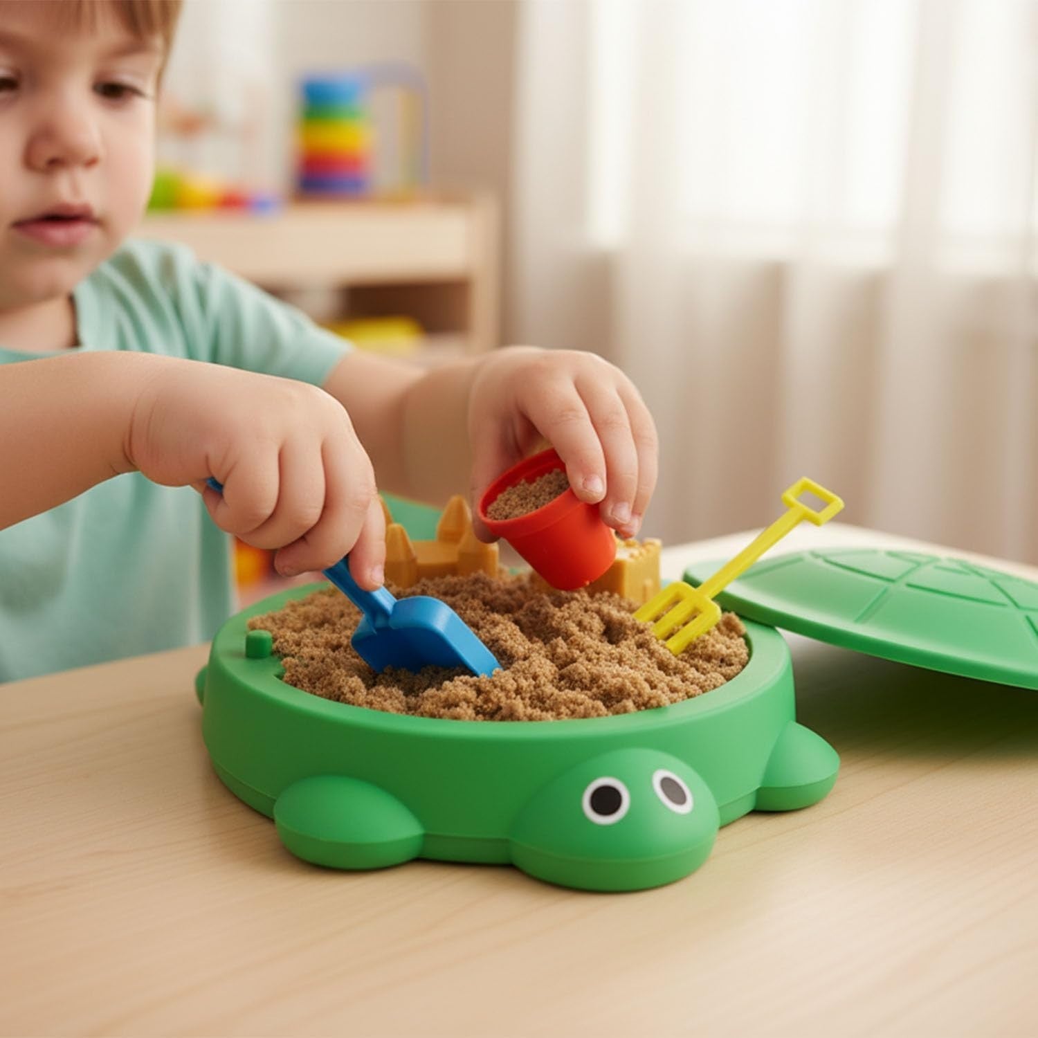 Mini Turtle Sandbox Desk Toy Zen Garden Stress Relief Fidget Set