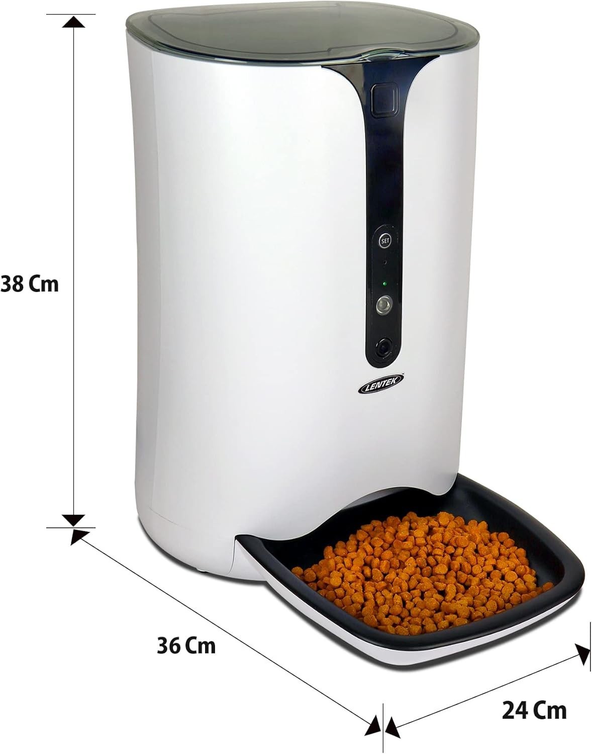 Smart Pet Feeder WiFi Camera 2 Way Audio Auto Food Dispenser Timer