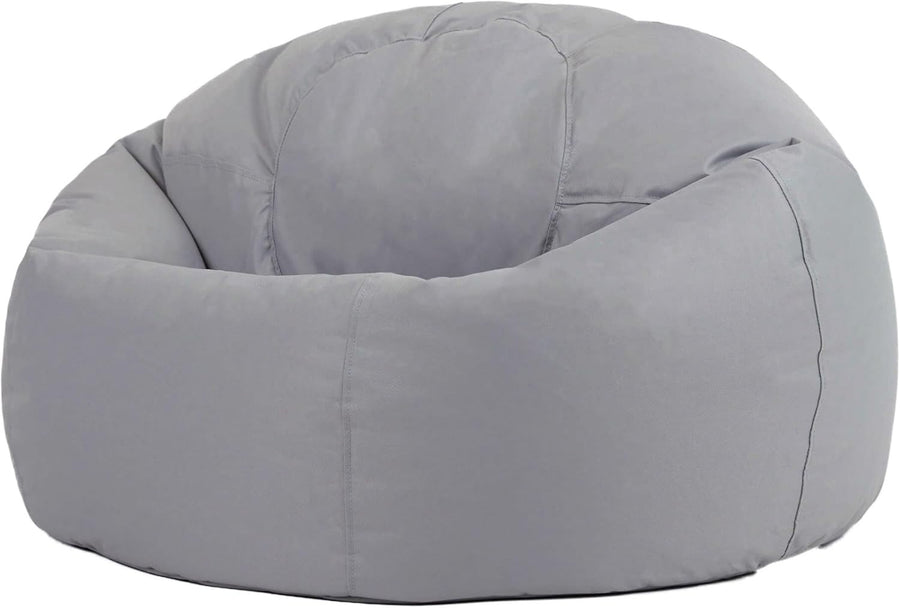 Outdoor Bean Bag Chair Grey Water-Resistant Garden Seat Lounge