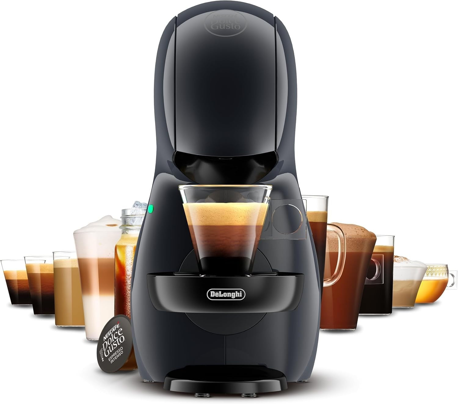 Compact Coffee Pod Machine | 15 Bar Pressure | Auto Shut Off | Hot & Cold Drinks