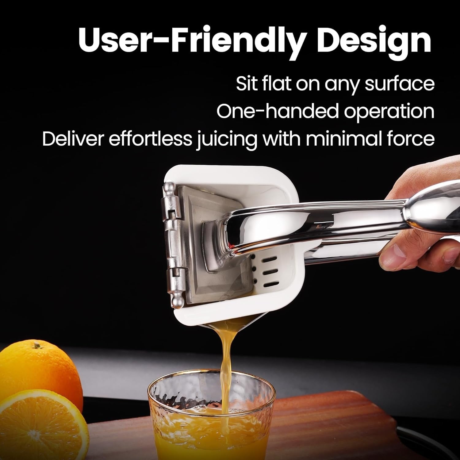 Stainless Steel Lemon Squeezer Heavy Duty Hand Citrus Juicer