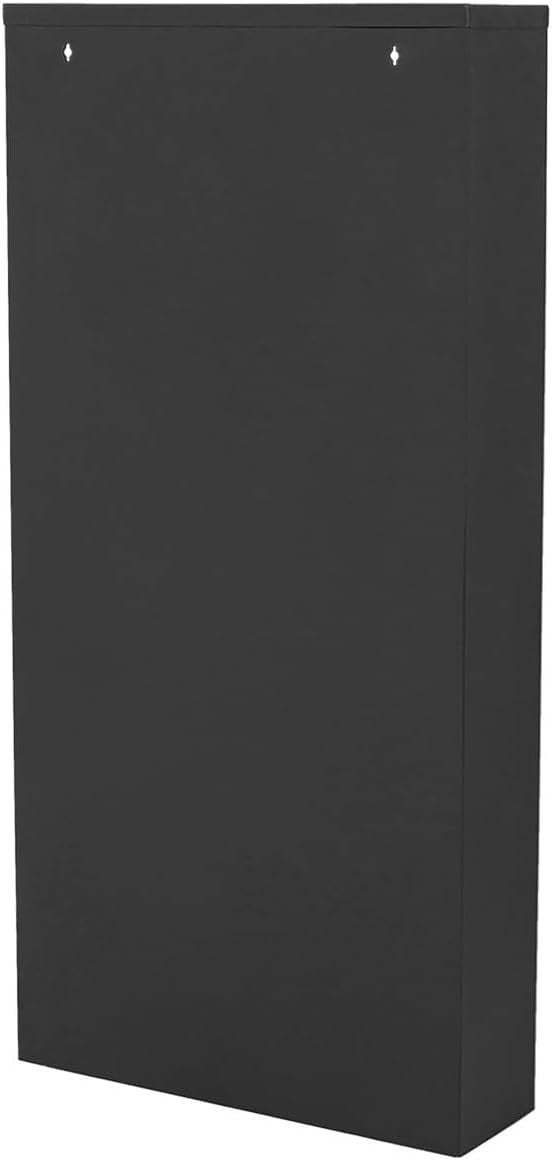 Slim Shoe Storage Cabinet Black Steel 4 Tier Tilt Drawer Hallway Unit