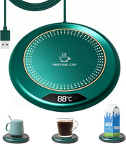 USB Coffee Mug Warmer 3 Temp Settings LED Display 8H Auto Off