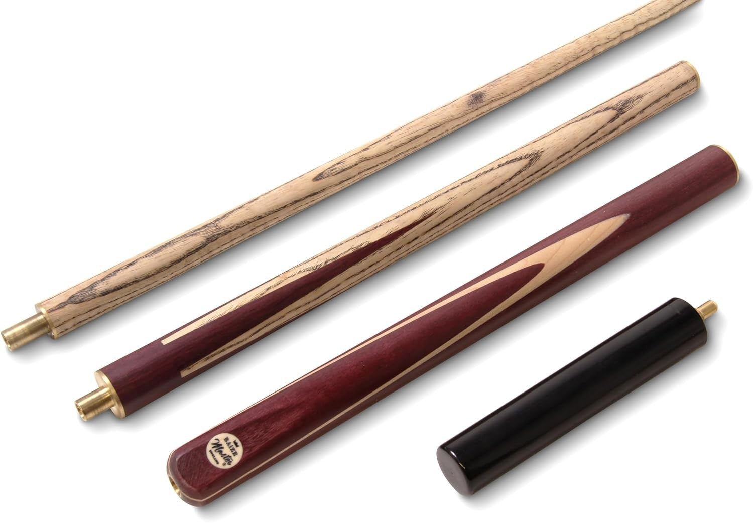 57" Adjustable Snooker Pool Cue 3 Piece Ash Purpleheart 9.5mm Tip