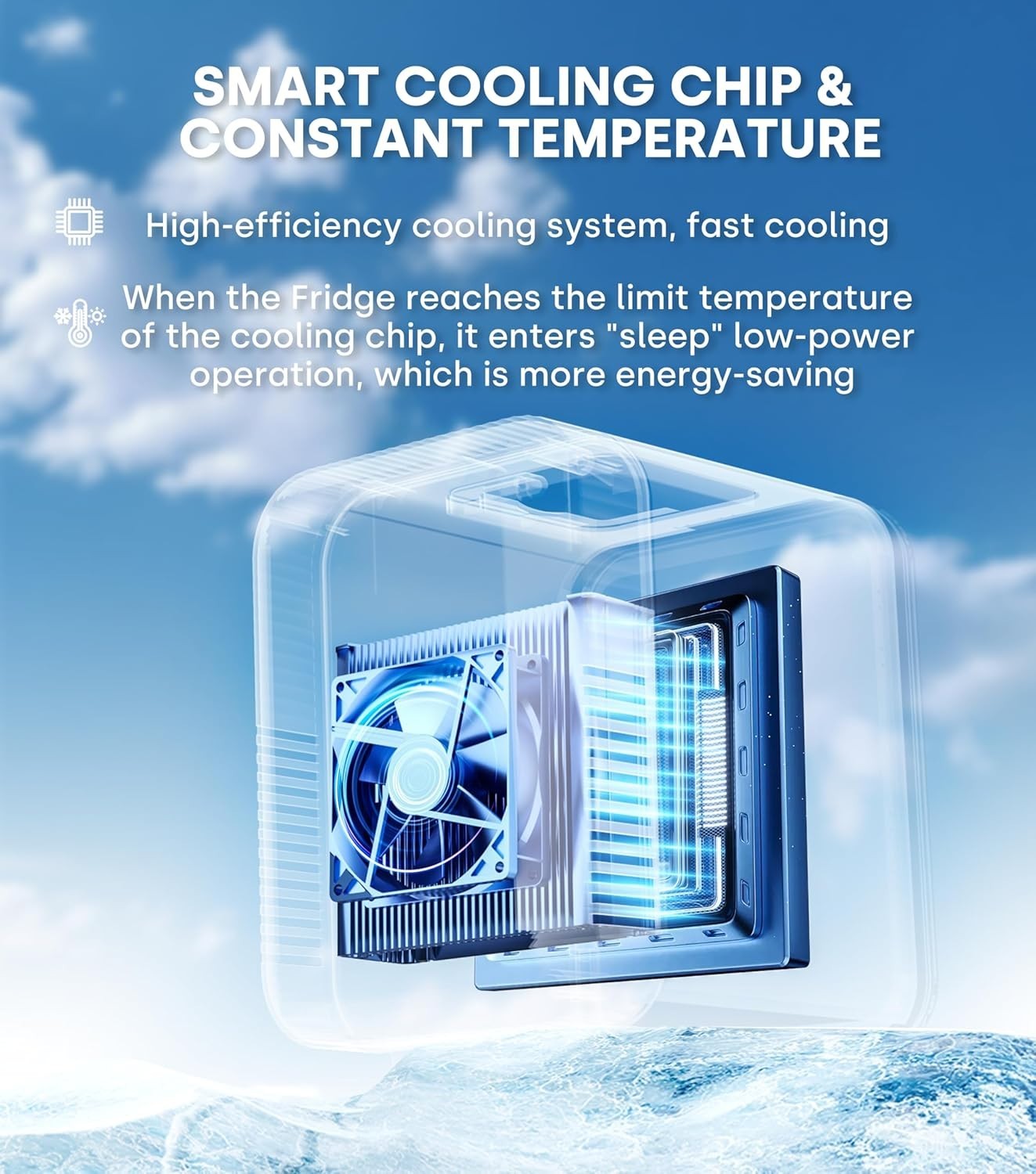 Portable 4L Mini Fridge Cooler & Warmer Compact Bedroom Car Travel