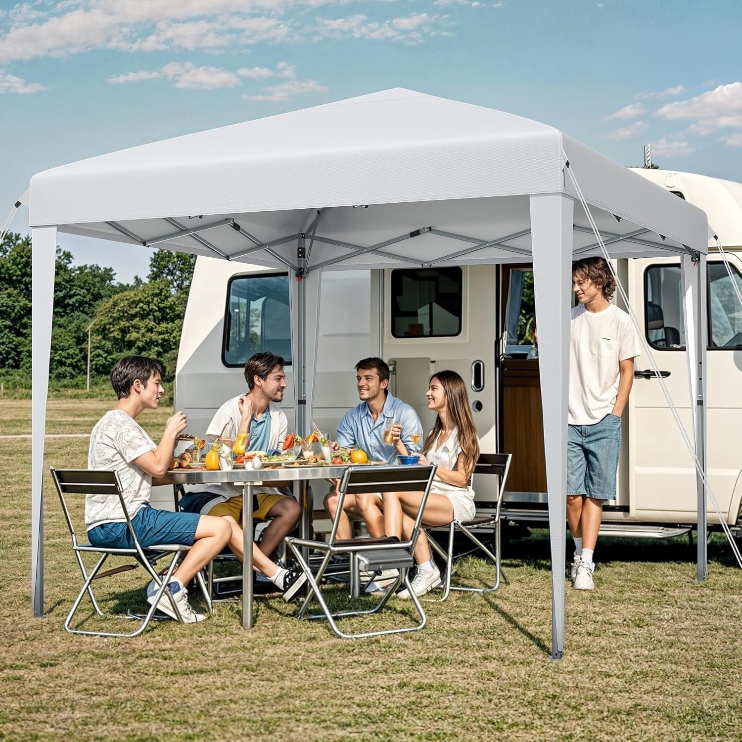 3x3M Heavy Duty Pop Up Gazebo Waterproof Folding Garden Party Tent with Bag