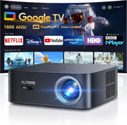 1500 ANSI Google TV 1080P Smart Projector HDR WiFi 6 Bluetooth 4K