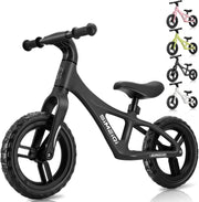 Toddler Balance Bike 12 Inch No Pedal Bicycle Adjustable Seat Age 2-5