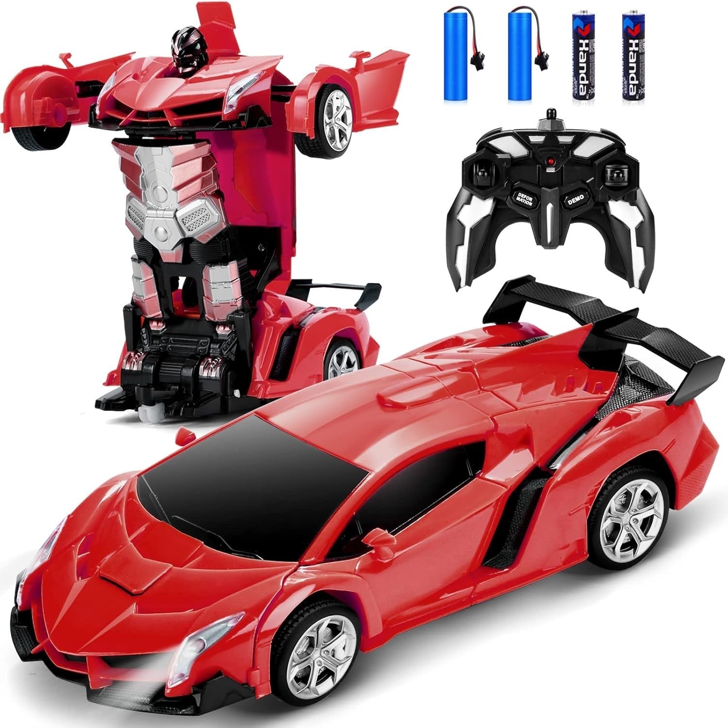 Robot RC Car 360° Spin Toy – Rechargeable Gift for Kids 3–8+