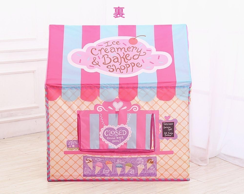 Kids Ice Cream Shop Play Tent Indoor Outdoor Bakery Playhouse Pink