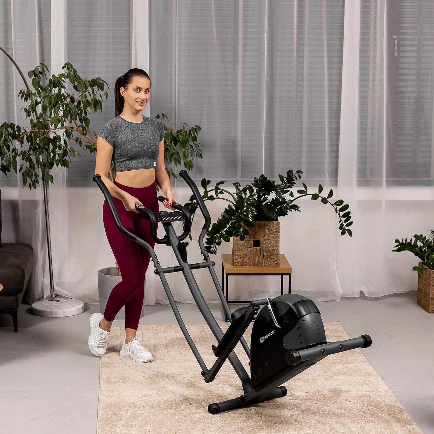 Elliptical Crosstrainer Home Gym 8-Level Resistance Nordic Stepper LCD Display