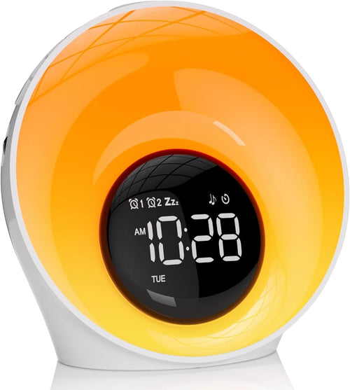 Sunrise Alarm Clock Wake Up Light White Noise Sound Machine Dual Alarm