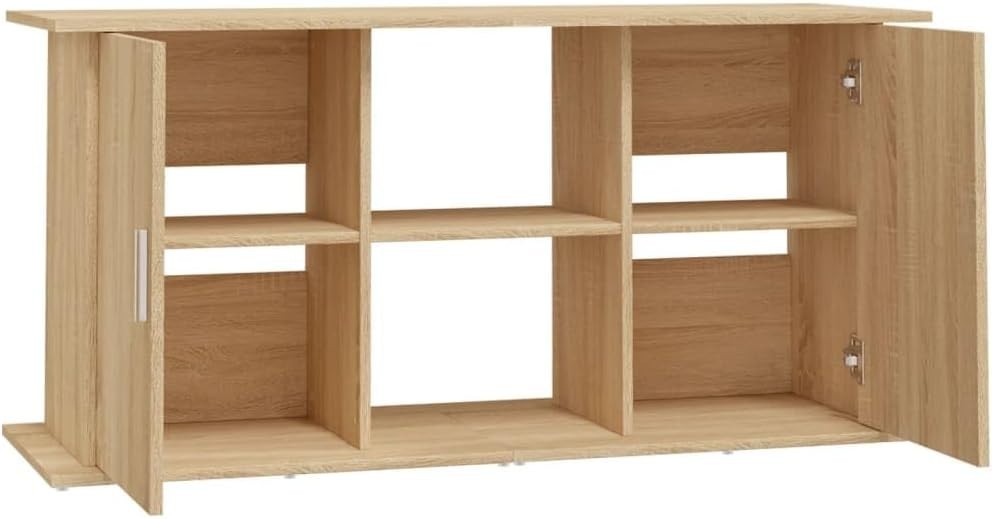 Spacious Fish Tank Stand with Shelves & Storage – Durable Sonoma Oak