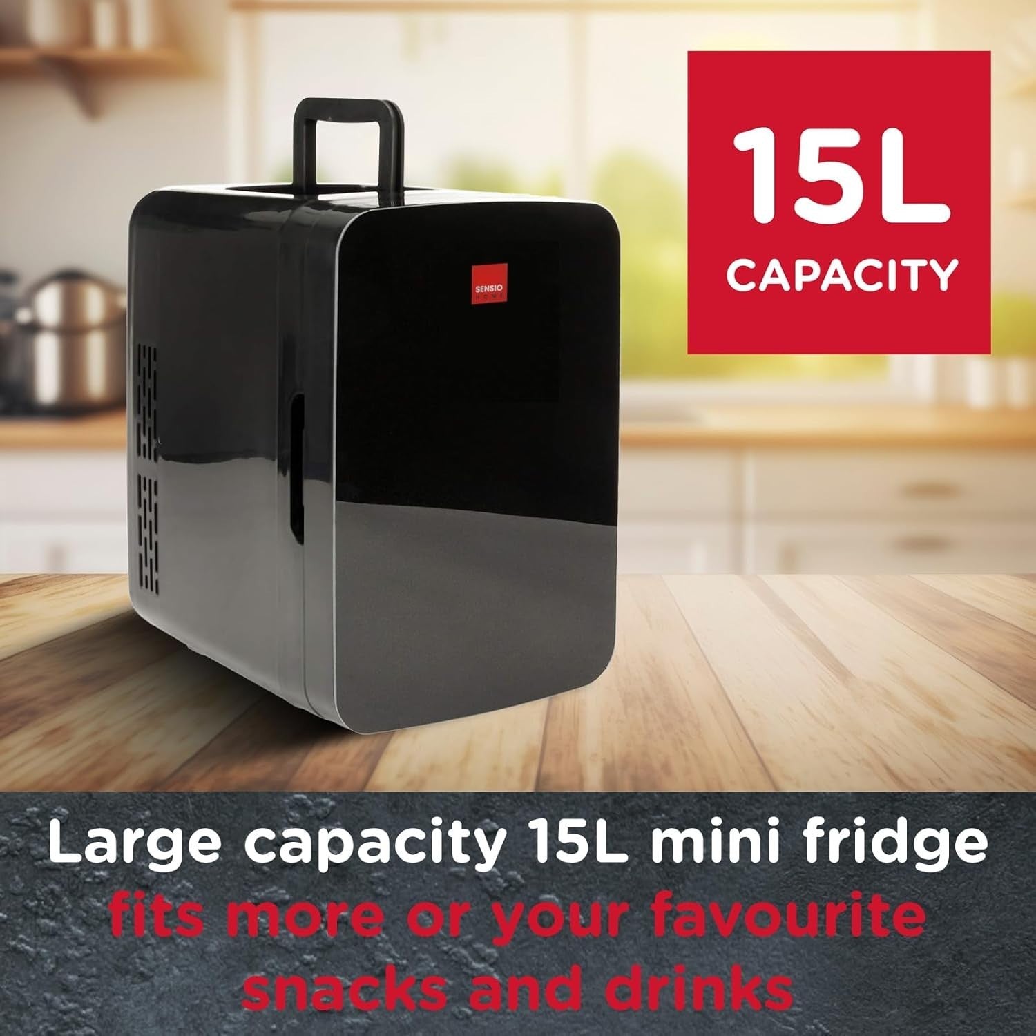 15L Portable Mini Fridge Cooler & Warmer AC/DC Compact Bedroom Car