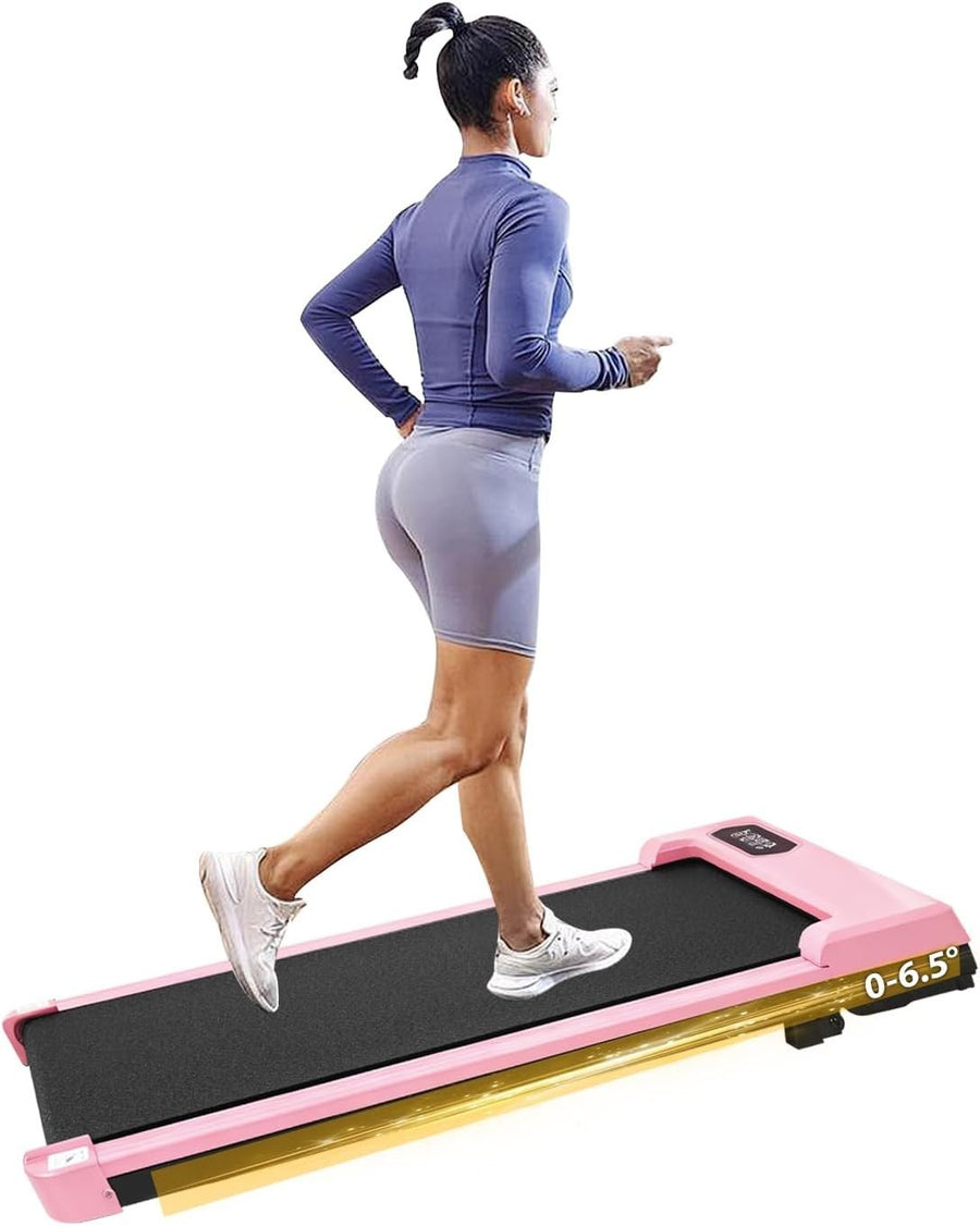Compact Under Desk Treadmill 4-in-1 Adjustable Incline Walking Running Pad