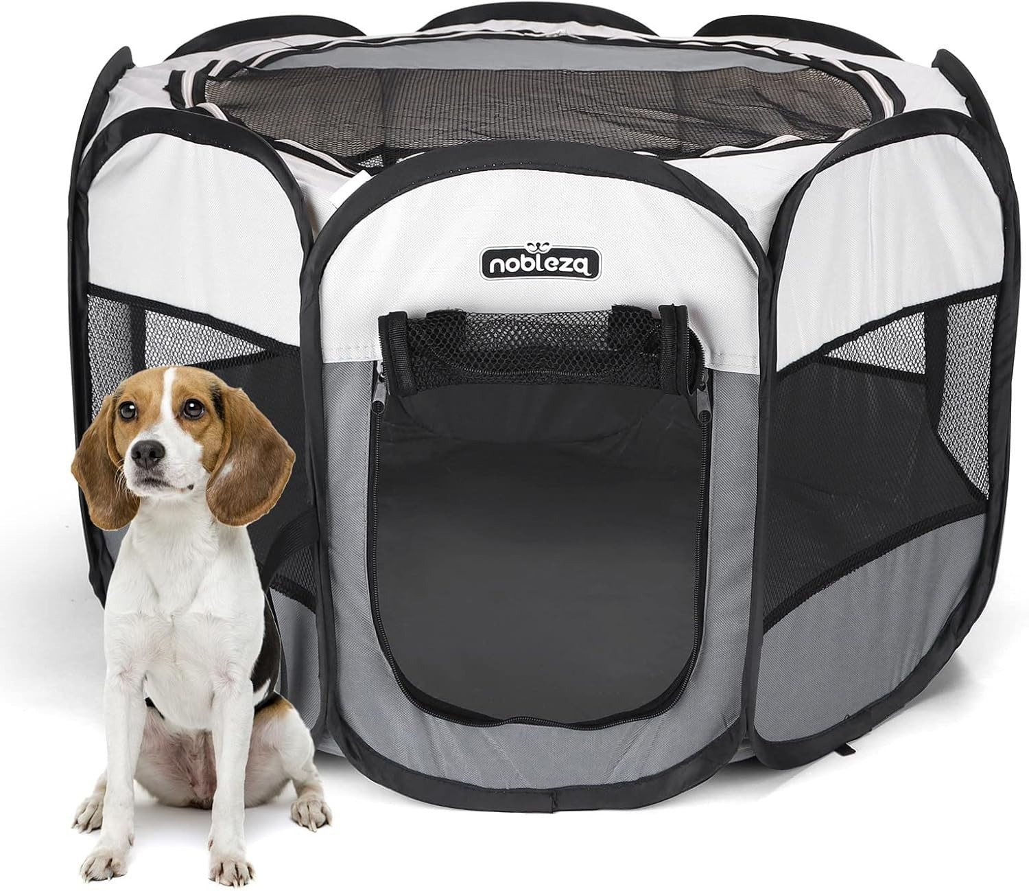 Portable Foldable Pet Playpen Indoor Outdoor Dog Cat Puppy Fence 82x82x58cm