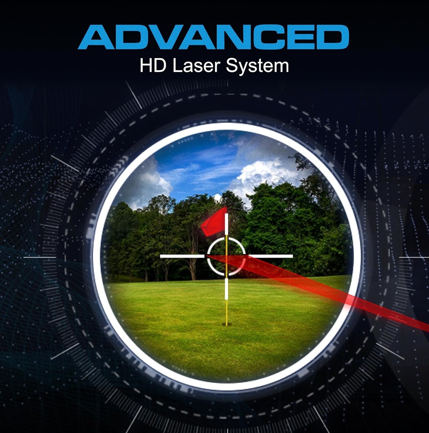 Mini Golf Laser Rangefinder 1200 Yards Slope Mode 6X Zoom Rechargeable