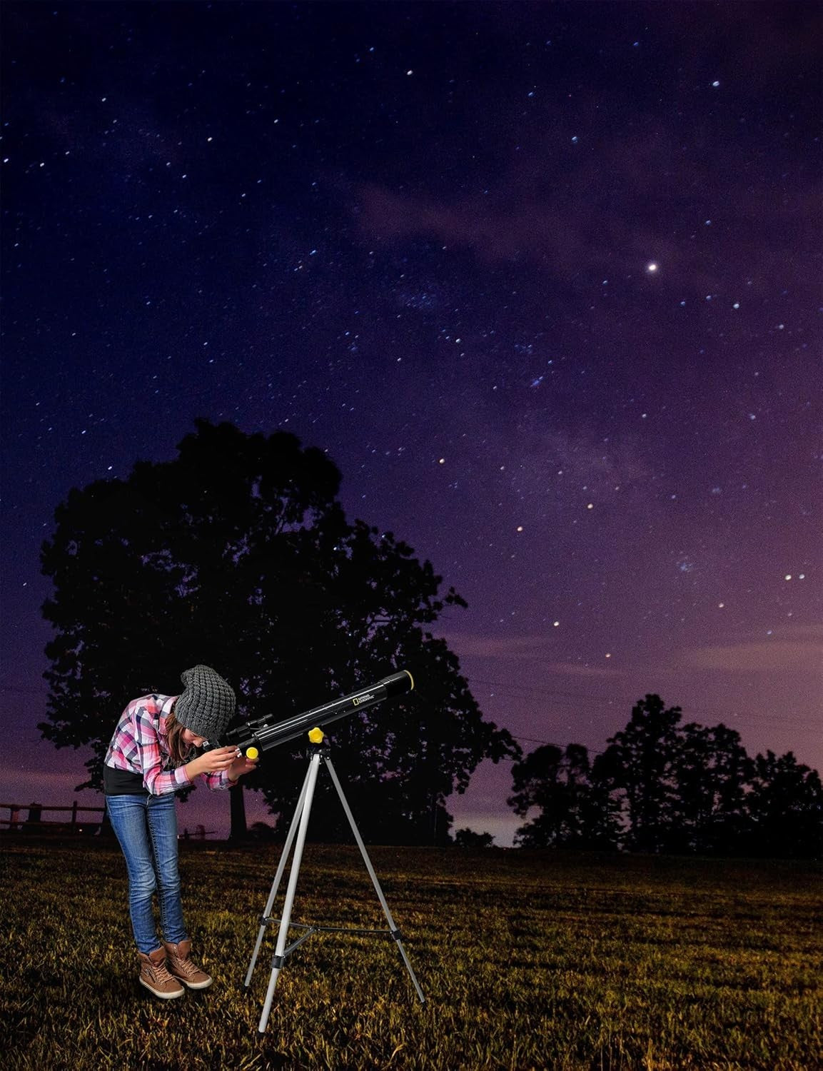 Beginner Refractor Telescope 50mm 150X Astronomy Kit AZ Mount Tripod