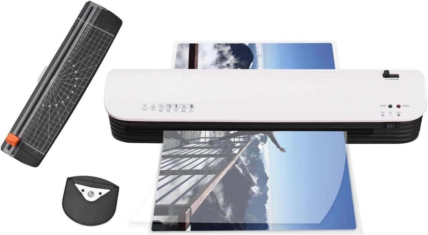 A3 Laminator Hot Cold Anti-Jam Fast Warm-Up 2 Roller System
