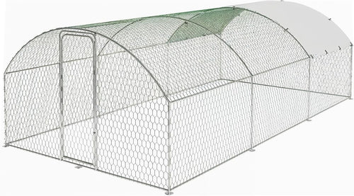 Large Walk In Chicken Run 5.8x3m Galvanised Poultry Pen