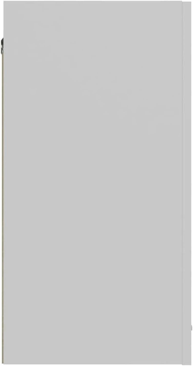 Wall Mounted Kitchen Cabinet White Cupboard Storage 60x31x60cm Shelves