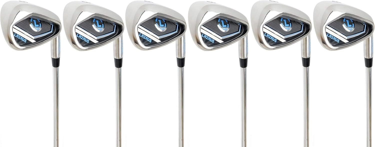 Left Hand Golf Irons Set 4-PW Regular Flex Steel Shafts Deep Groove Faces