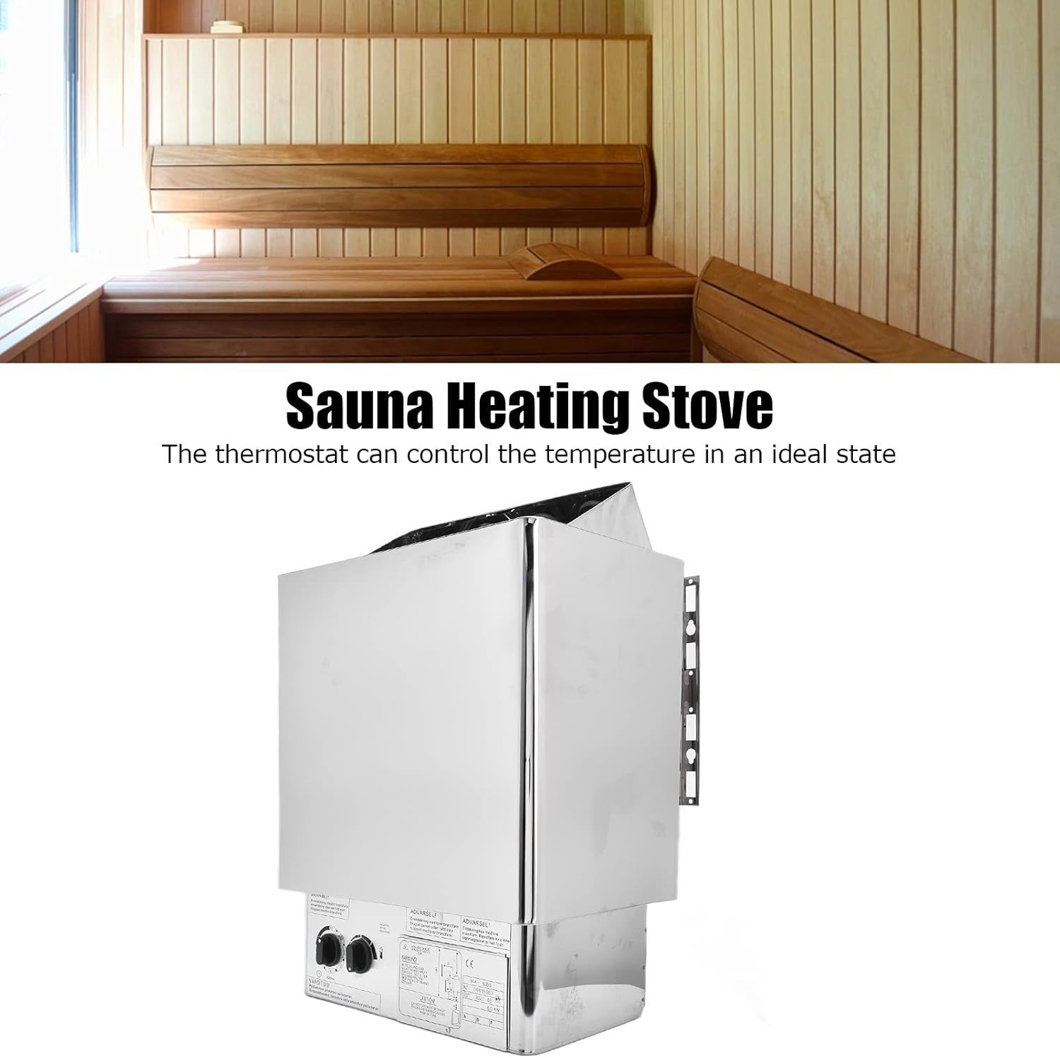 6KW Electric Sauna Heater 220V – Stainless Steel Sauna Stove w/ Internal Control