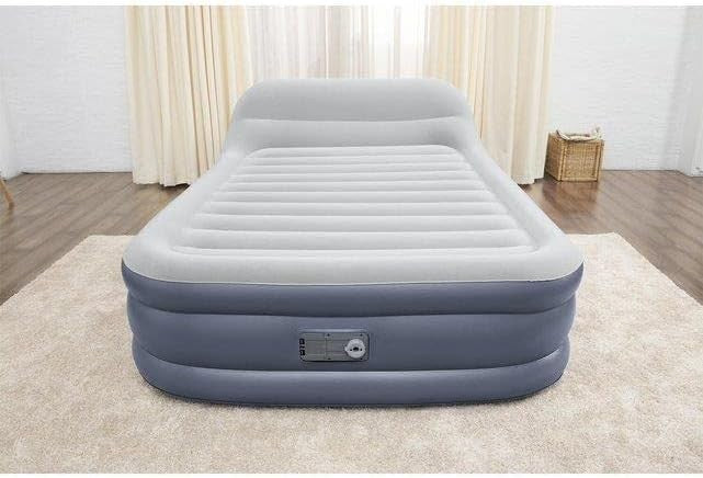 Queen Airbed 89"x60"x33" Inflatable with SleekFlow Headboard & Pump